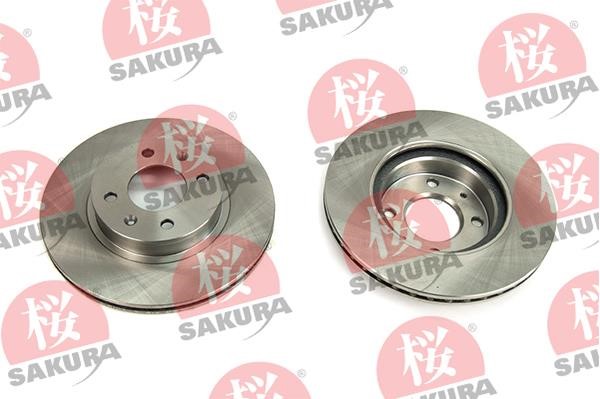 Sakura 604-05-4710 Front brake disc ventilated 604054710