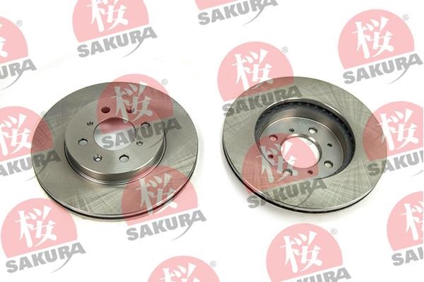 Sakura 604-40-6670 Front brake disc ventilated 604406670