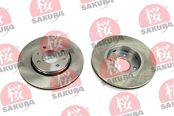 Sakura 604-50-4290 Front brake disc ventilated 604504290