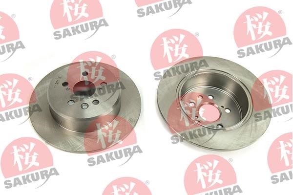 Sakura 605-20-3722 Rear brake disc, non-ventilated 605203722