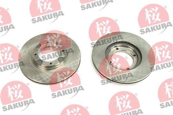 Sakura 604-05-4600 Front brake disc ventilated 604054600