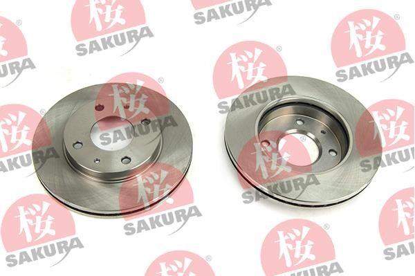 Sakura 604-05-4730 Front brake disc ventilated 604054730