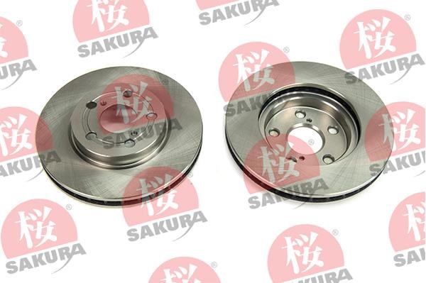 Sakura 604-20-3845 Front brake disc ventilated 604203845