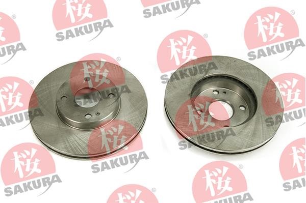 Sakura 604-30-3632 Front brake disc ventilated 604303632