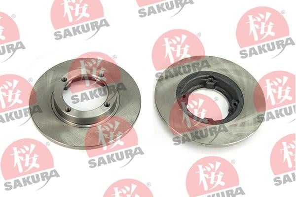 Sakura 604-00-7010 Unventilated front brake disc 604007010