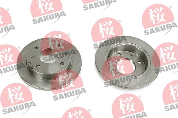 Sakura 604-05-4650 Unventilated front brake disc 604054650