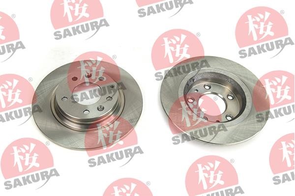 Sakura 605-30-3590 Rear brake disc, non-ventilated 605303590