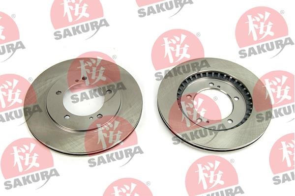 Sakura 604-80-7005 Front brake disc ventilated 604807005