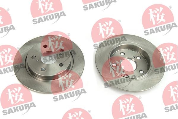 Sakura 605-20-3717 Rear brake disc, non-ventilated 605203717