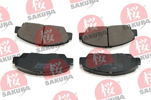 Sakura 600-40-6625 Brake Pad Set, disc brake 600406625
