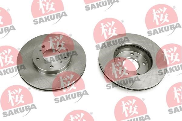 Sakura 604-10-4146 Front brake disc ventilated 604104146