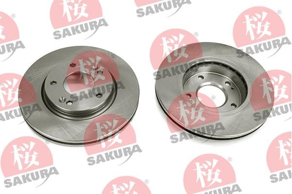 Sakura 604-05-4643 Front brake disc ventilated 604054643