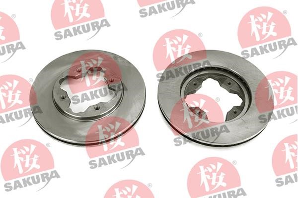 Sakura 604-40-6620 Front brake disc ventilated 604406620