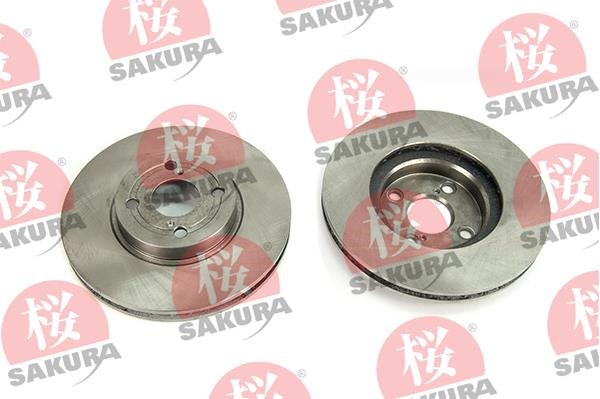 Sakura 604-20-3854 Front brake disc ventilated 604203854