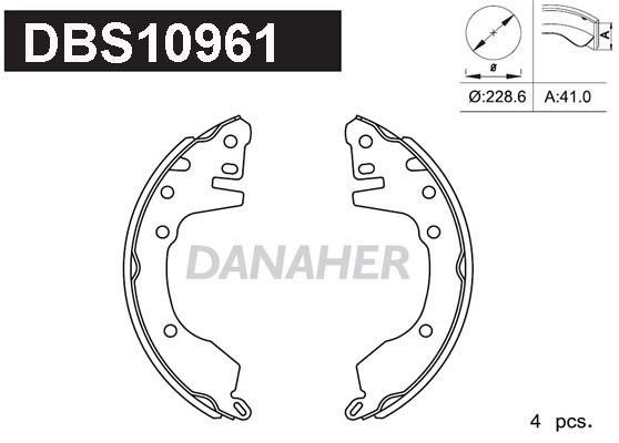 Danaher DBS10961 Brake shoe set DBS10961