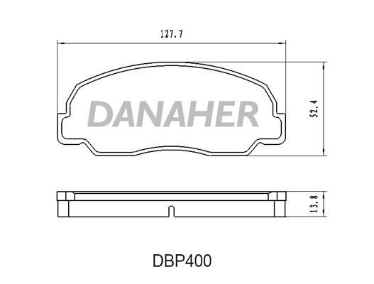 Danaher DBP400 Brake Pad Set, disc brake DBP400