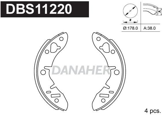 Danaher DBS11220 Brake shoe set DBS11220