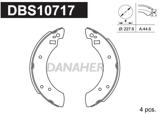 Danaher DBS10717 Brake shoe set DBS10717
