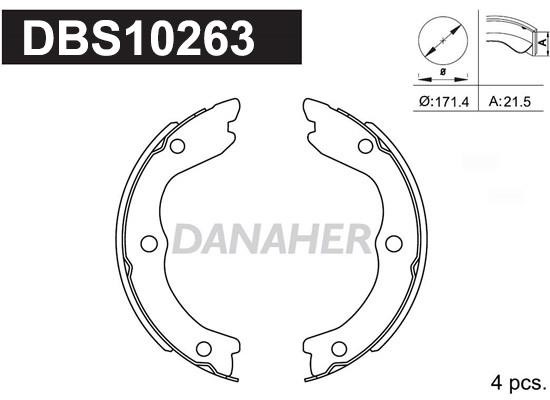 Danaher DBS10263 Parking brake shoes DBS10263