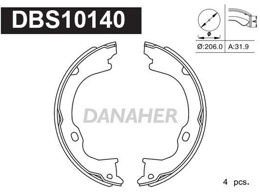 Danaher DBS10140 Parking brake shoes DBS10140