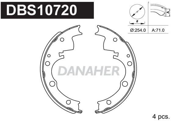 Danaher DBS10720 Brake shoe set DBS10720