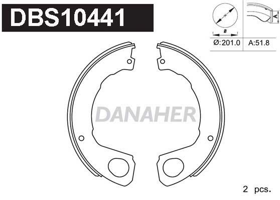 Danaher DBS10441 Parking brake shoes DBS10441
