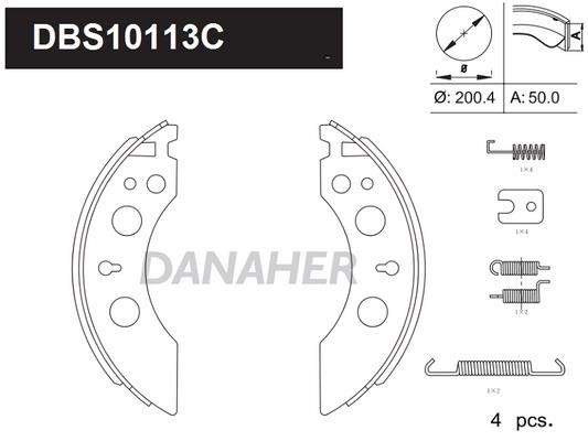 Danaher DBS10113C Brake shoe set DBS10113C