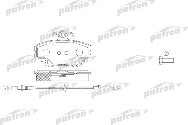 Patron PBP1781 Brake Pad Set, disc brake PBP1781