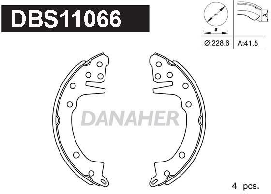Danaher DBS11066 Brake shoe set DBS11066