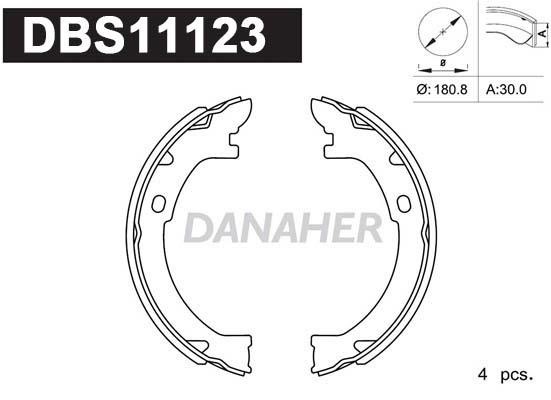 Danaher DBS11123 Parking brake shoes DBS11123