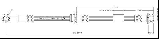 Motorquip VBH1145 Brake Hose VBH1145