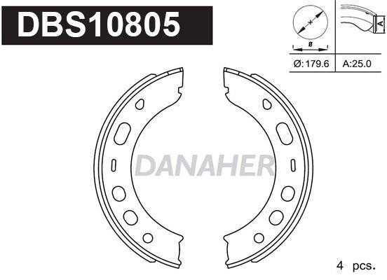 Danaher DBS10805 Parking brake shoes DBS10805