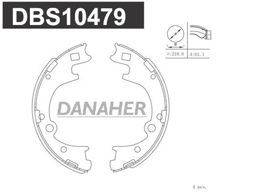 Danaher DBS10479 Brake shoe set DBS10479
