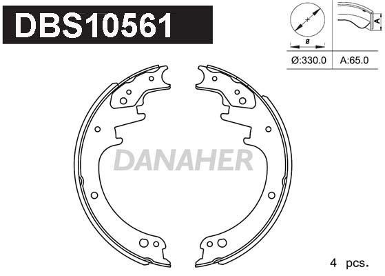 Danaher DBS10561 Brake shoe set DBS10561