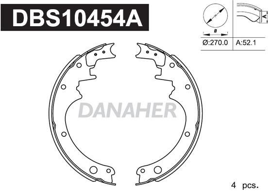 Danaher DBS10454A Brake shoe set DBS10454A