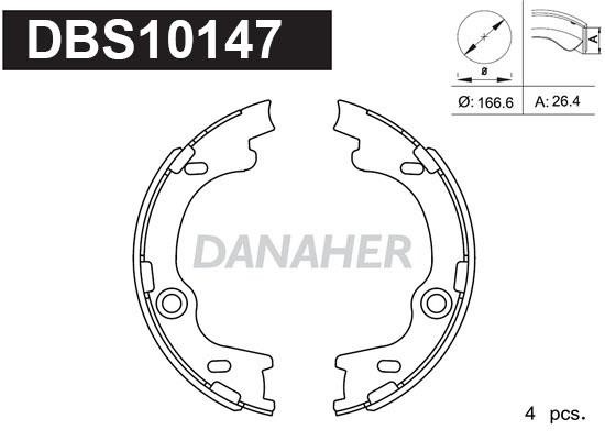 Danaher DBS10147 Parking brake shoes DBS10147
