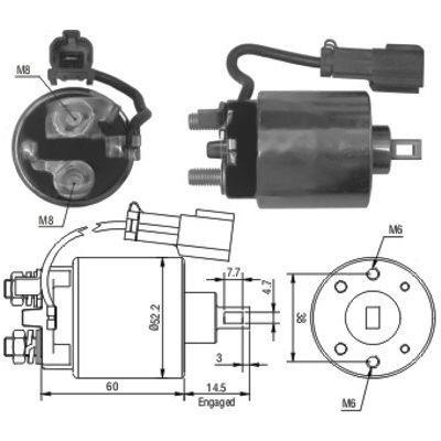 We Parts 471480150 Solenoid switch, starter 471480150