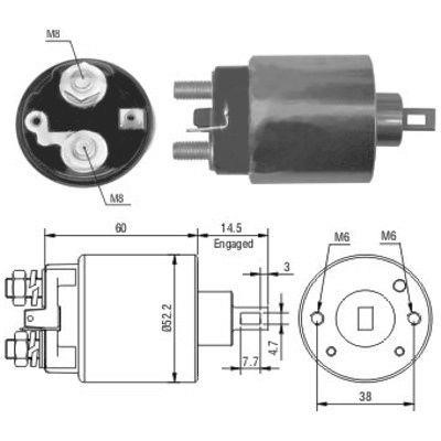 We Parts 471480174 Solenoid switch, starter 471480174