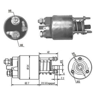We Parts 471480081 Solenoid switch, starter 471480081