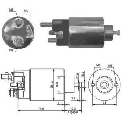 We Parts 471480029 Solenoid switch, starter 471480029