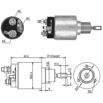 We Parts 471480103 Solenoid switch, starter 471480103