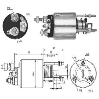 We Parts 471480078 Solenoid switch, starter 471480078