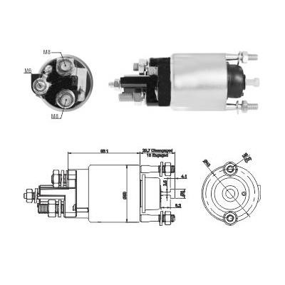 We Parts 471480230 Solenoid switch, starter 471480230