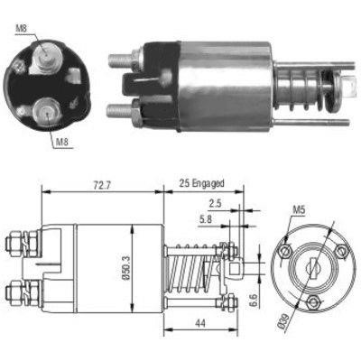 We Parts 471480045 Solenoid switch, starter 471480045