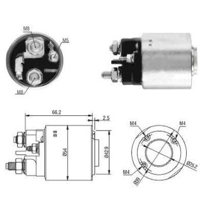 We Parts 471480131 Solenoid switch, starter 471480131