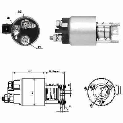 We Parts 471480136 Solenoid switch, starter 471480136