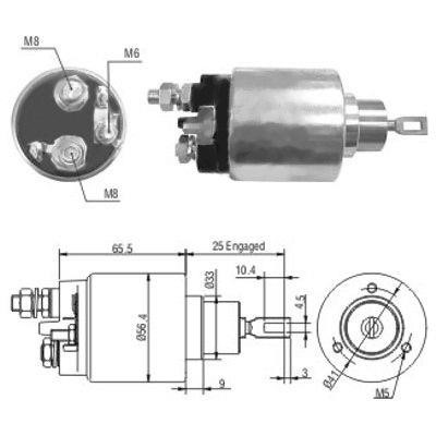 We Parts 471480037 Solenoid switch, starter 471480037
