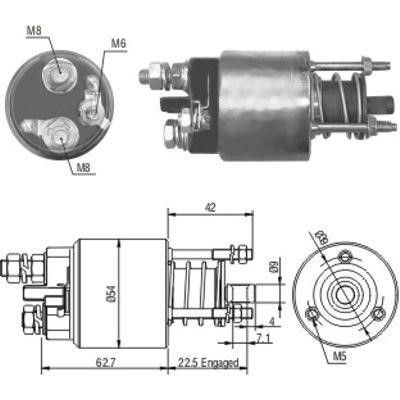 We Parts 471480051 Solenoid switch, starter 471480051