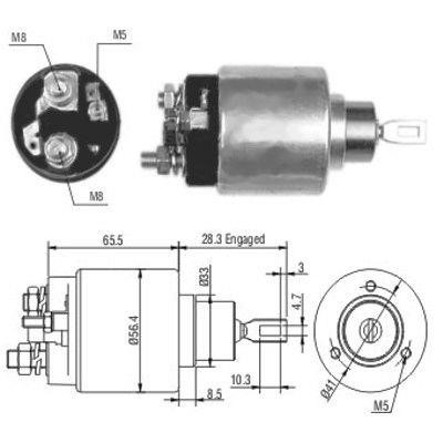 We Parts 471480106 Solenoid switch, starter 471480106