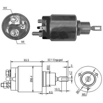 We Parts 471480067 Solenoid switch, starter 471480067